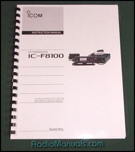 Icom IC-F8100 Instruction Manual